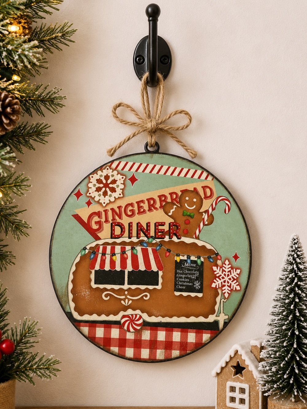 Disc holiday ornament